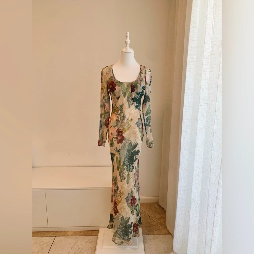 Realisation Par Inka Semi-sheer Printed Dress - Picture 4 of 11